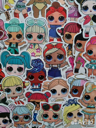 Кукла лол Набор многоразовых наклеек