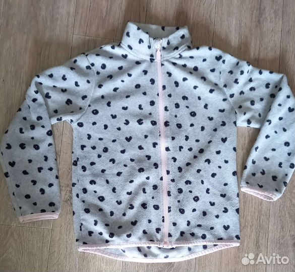 Флисовая кофта для девочки 134