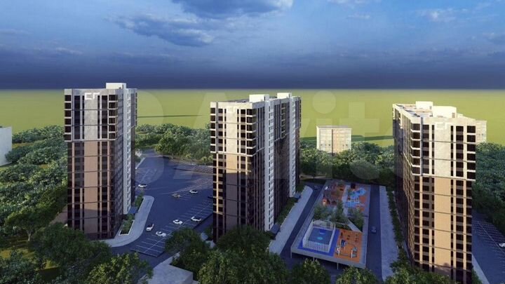 2-к. квартира, 66 м², 12/19 эт.