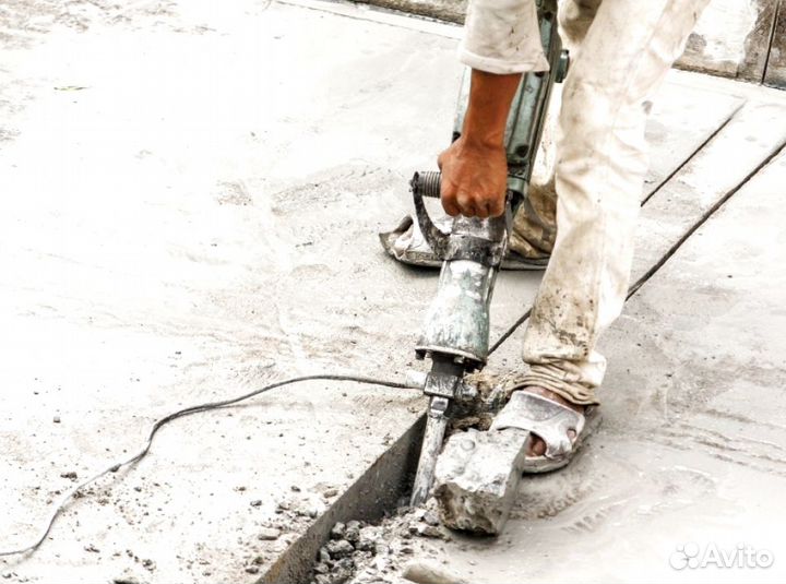 Отбойные молотки, компрессор, бетоноломы. Продувка