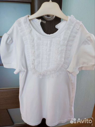 Блузка белая для девочек