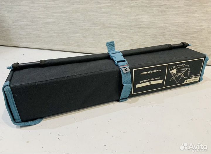 Стол походный складной MH100 низкий серый quechua