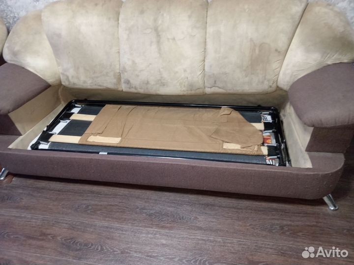 Диван раскладной с креслом бу