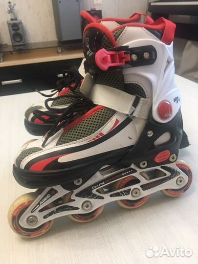 Роликовые коньки детские 34-36 размер ножки
