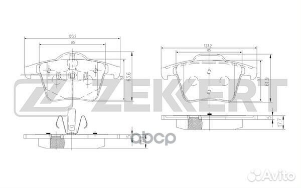 Колодки торм. диск. задн. Volvo XC90 02- bs-114
