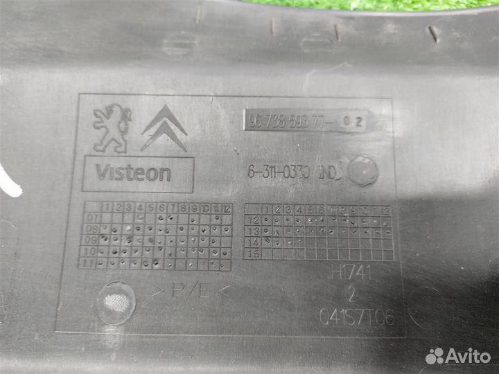 Накладка торпедо подрулевая Peugeot Partner B9 20