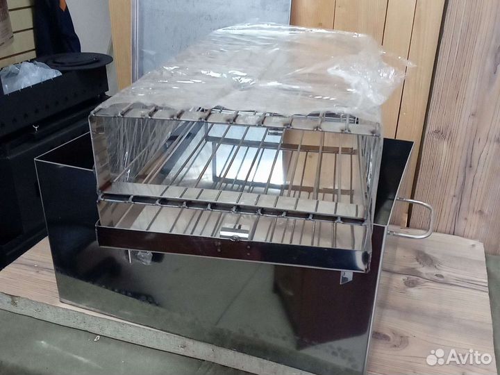 Коптильня 1,5-2мм все размеры с плоской крышей