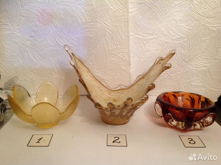 Вазы для фруктов и цветов Чехия, СССР. Вазы разные