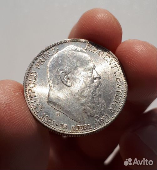 2 марки 1911 года Германская империя, UNC