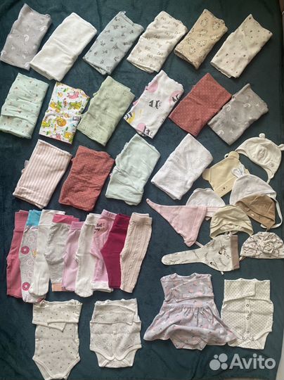 Пакет вещей для новожденной девочки, гардероб 0-3