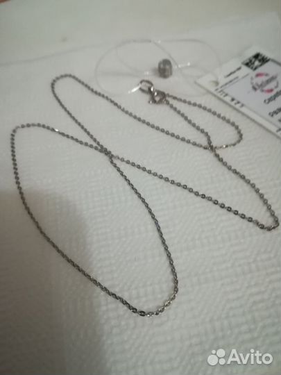 Цепочка серебро, кулон серебро