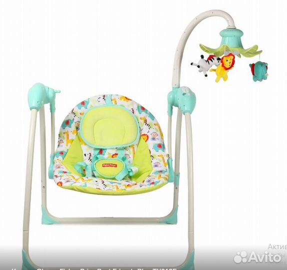 Качели - шезлонг со свето-музыкой Fisher Price