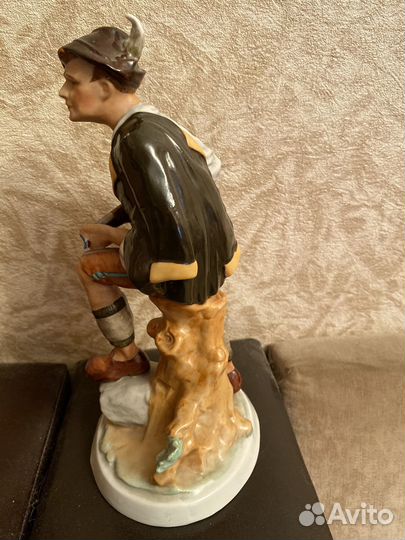 Статуэтка охотник СССР мануфактура Фасольд