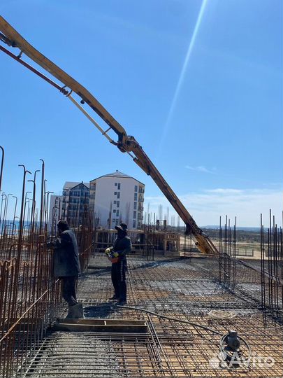 Доставка бетона миксером
