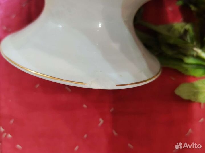 Ваза для фруктов на ножке СССР