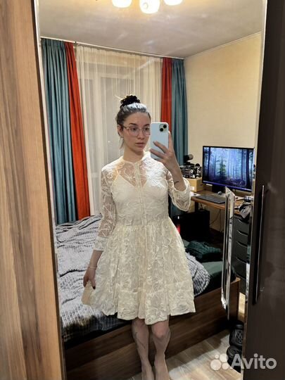 Вечернее платье 42 44 кружевное