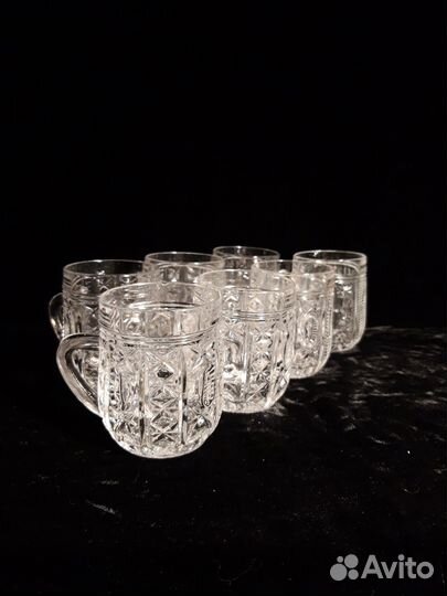 Хрусталь (набор для специй, пепельница, бокалы)