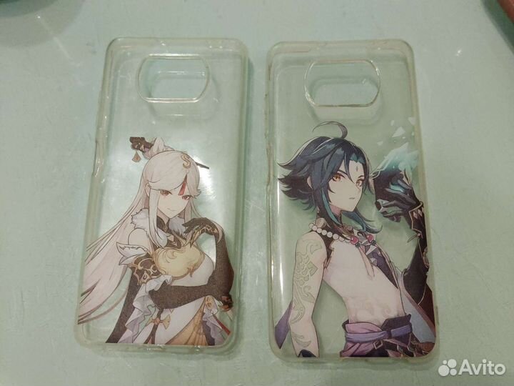 Чехлы poco x3 pro genshin impact комплект
