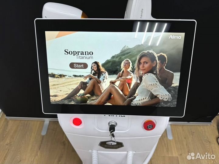 Аппарат для лазерной эпиляции Сопрано Титаниум 1600W с 2 манипулами Обучение