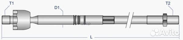 Тяга рулевая peugeot 405 лев/прав.(без наконечн