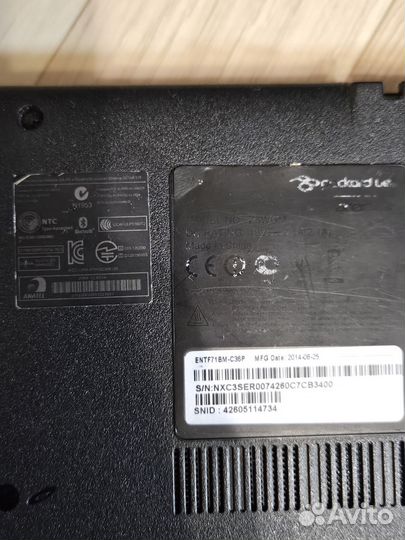 Packard bell Z5WGM Easy Note entf71BM на запчасти