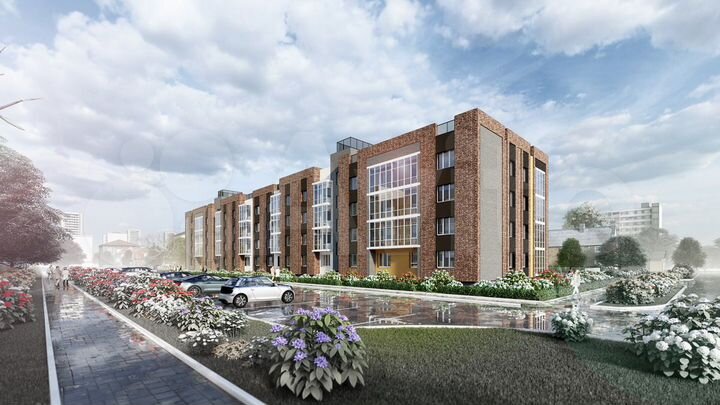 2-к. квартира, 43,2 м², 2/4 эт.