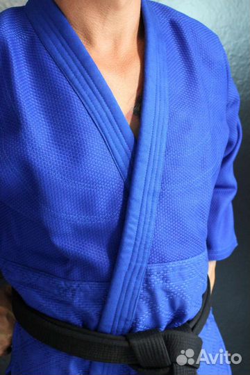 Дзюдо Кимоно Mizuno IJF yusho синий