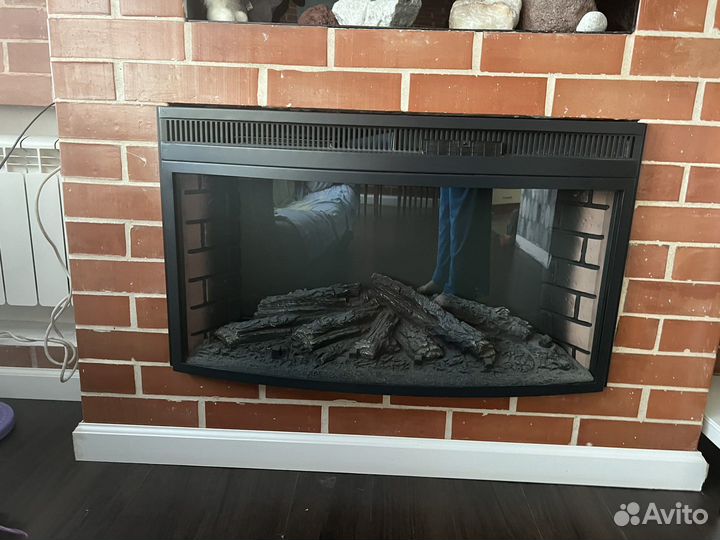 Камин электрический, режим обогрев/подсветка/звук