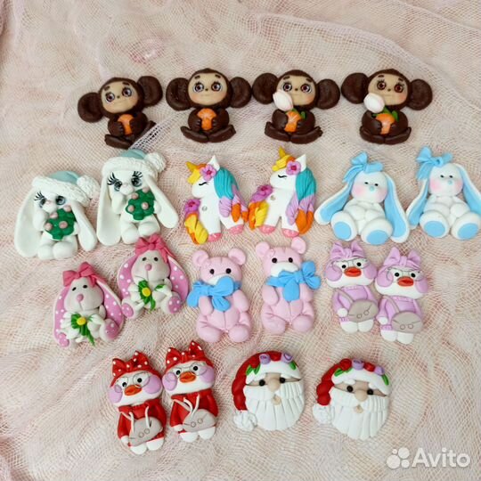 Полимерные серединки для бантиков