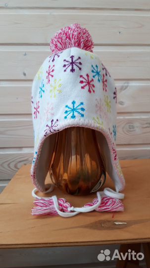 Шапка зимняя для девочки 52 54