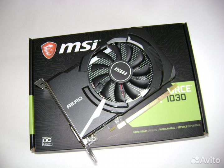 Видеокарта MSI GeForce GT 1030 ITX OC 2G gddr5