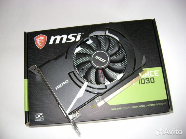 Видеокарта MSI GeForce GT 1030 ITX OC 2G gddr5