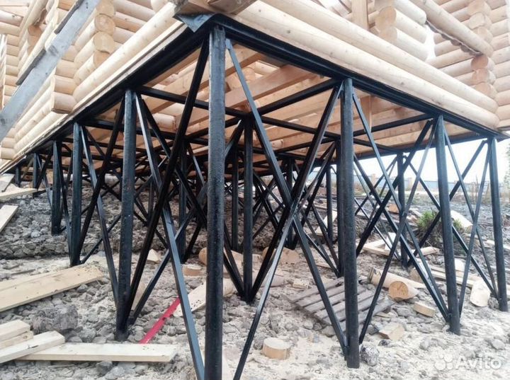 Винтовые сваи с монтажом