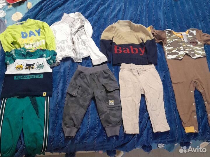 Вещи пакетом на мальчика от 1 до 2 лет