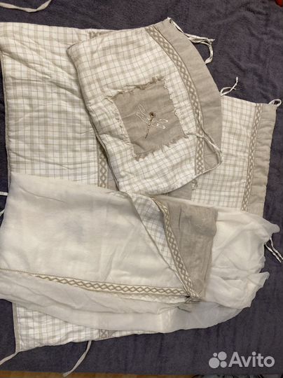 Комплект в кроватку с балдахином