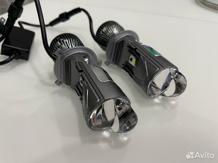 Led лампы с линзой H4 Самые мощные M01K