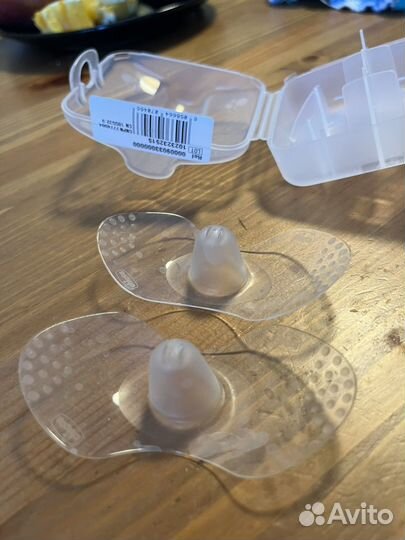 Накладки силиконовые на грудь chicco для кормления
