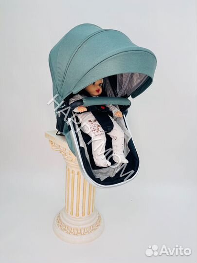 Коляска Luxmom 608 изумруд 2в1