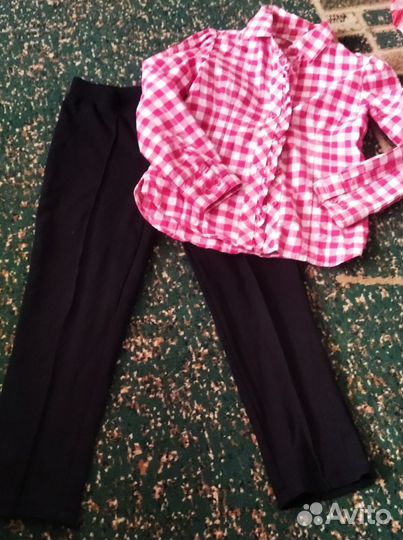 Пакет вещей на девочку 128-134разные бренды