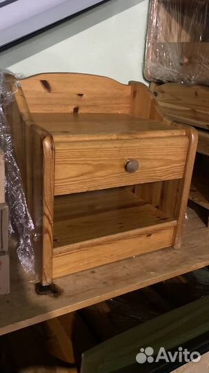 Тумба прикроватная, стулья, дерево бу