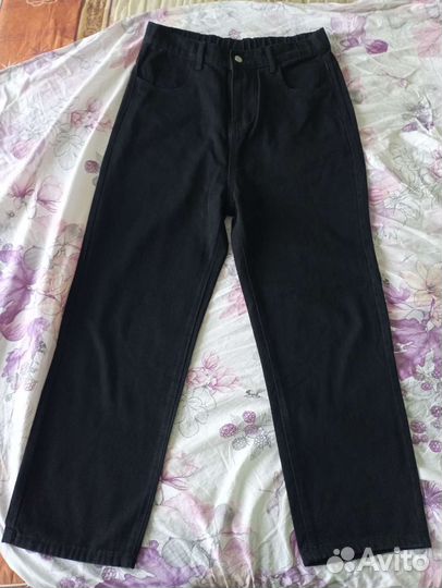 Чёрные брюки/джинсы широкие