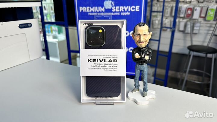Чехол на iPhone 12 Pro Kevlar Карбон Оригинал