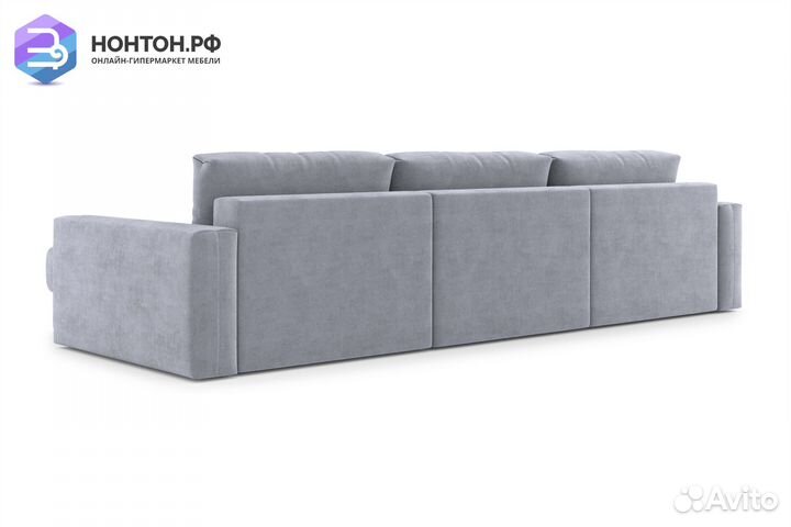 Диван п-образный тик-так Монарх М1О2 серый