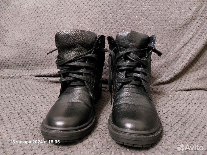 Ботинки зимние для мальчика кожаные 36 размер