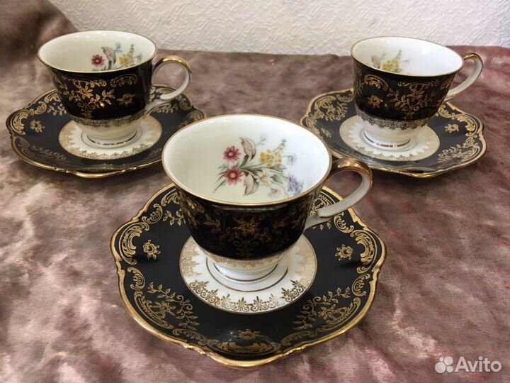 Кофейные фарфоровые пары Zeh Schrezer