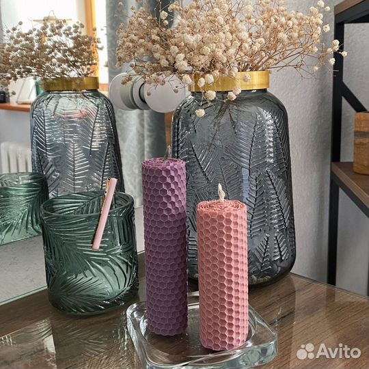 Свечи из вощины натуральные восковые свечи