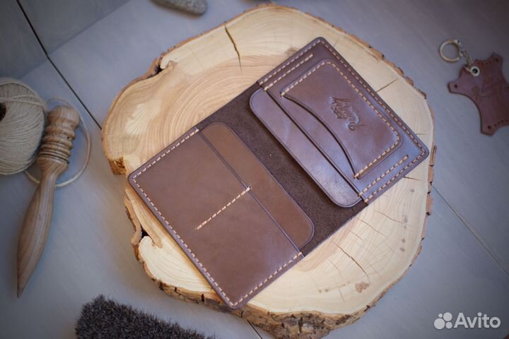 Обложка для автодокументов натуральная кожа