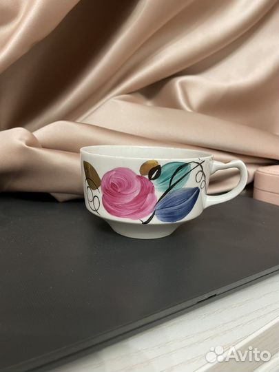 Чашка дулево пионы