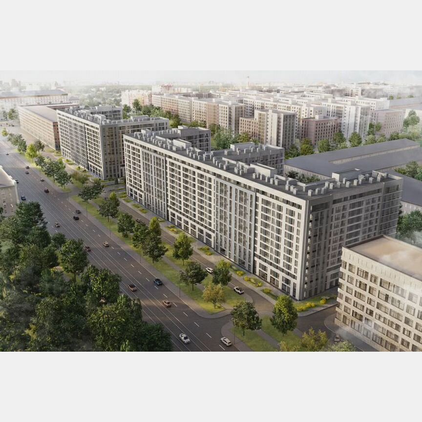 1-к. квартира, 50,6 м², 2/12 эт.