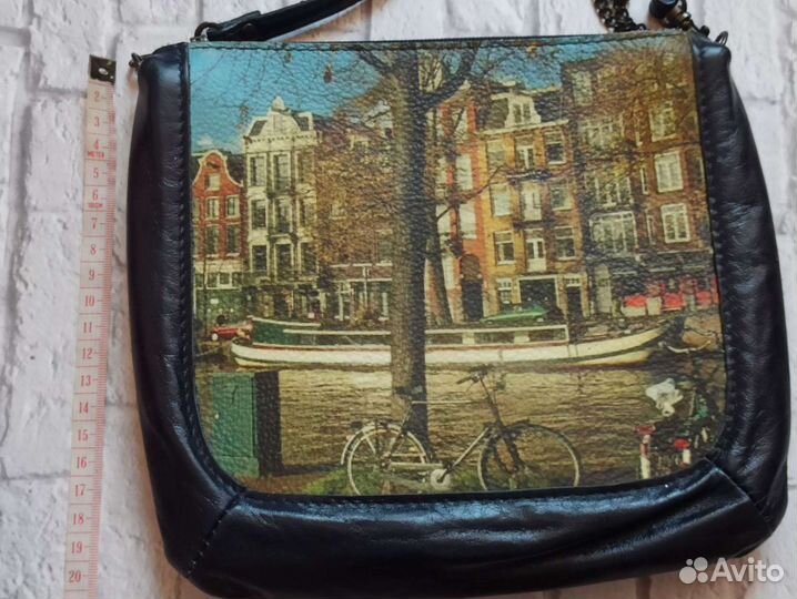 Кожаная сумка женская